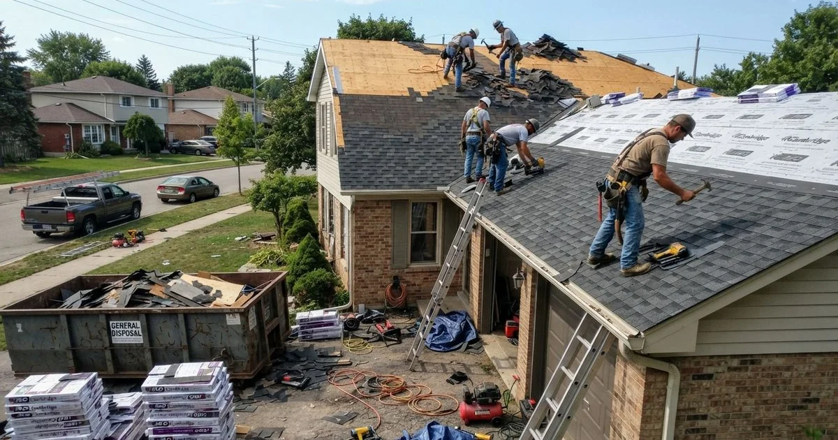 What to expect during a roof replacement in Ontario, step by step