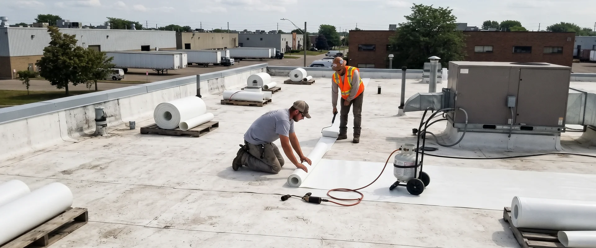 Flat & Commercial Roofing in Ontario